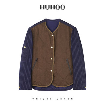 Huhoo huhoo rayon acetate sheep wool jacket corduroy vest retro layering top Huhoo huhoo rayon acetate sheep wool jacket corduroy vest retro layering top