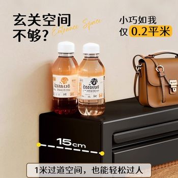 The entrance entrance entrance is a medieval style shoe cabinet storage cabinet integrated with wall home d door multi-layer turntable ultra-thin 2025 new
