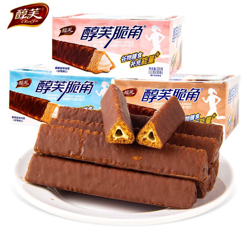 醇芙脆角巧克力棒：熔岩三角酥脆，唤醒你的童年味蕾！🌟