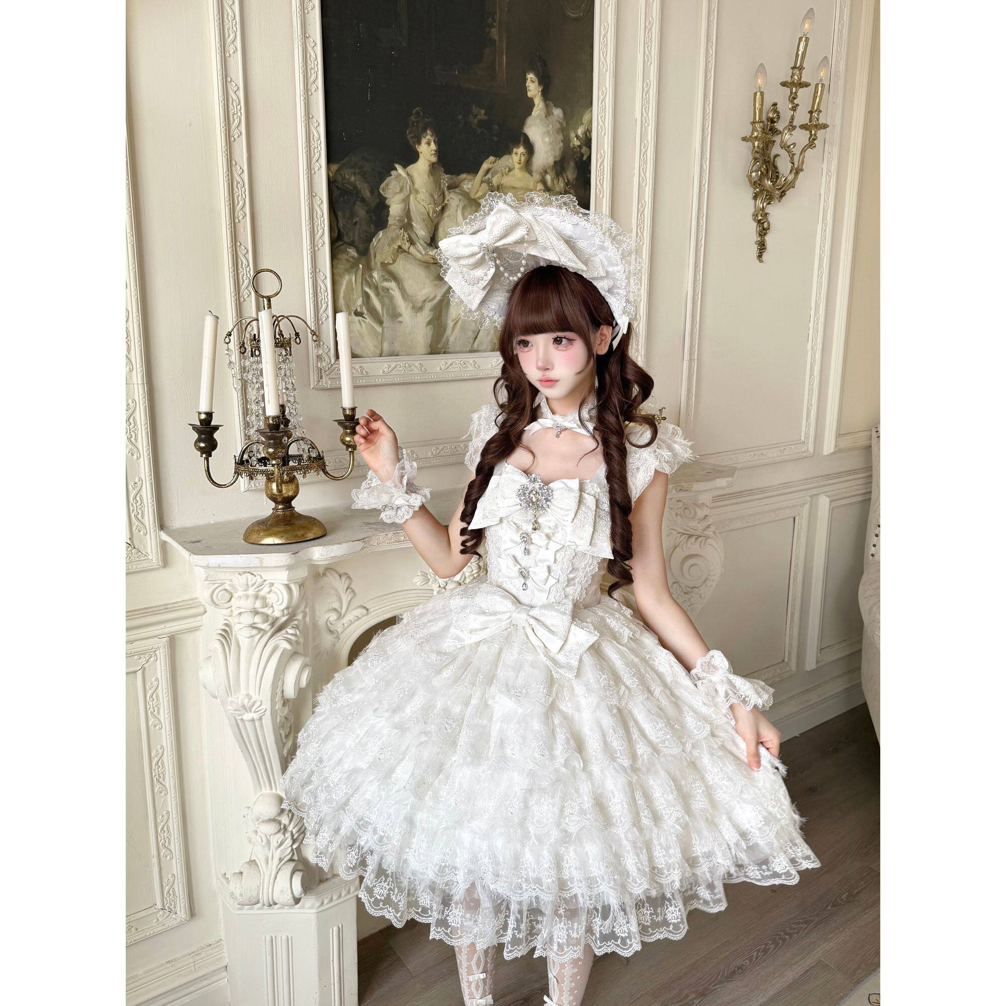 雪之羽白糖少女轻花嫁Lolita洋装JSK 609元买贵了?_lolita洛丽塔_淘宝游戏网