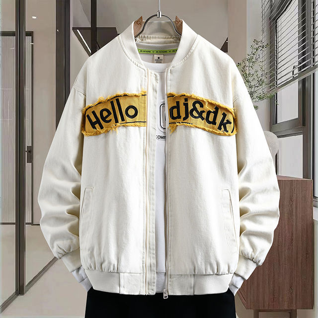 Woodpecker Trendy Brand New Unisex Patchwork Warm Loose Cotton Jacket Men's Coat Couple's Baseball Cotton Jacket