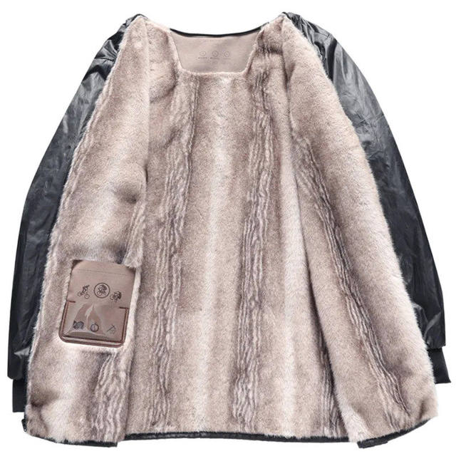 Woodpecker 2026 new high-end middle-aged and elderly down jacket men's dad winter plus velvet thickening northeast warm