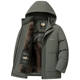 Woodpecker 2026 men's winter velvet thickened warm hooded middle-aged and elderly dad's down jacket