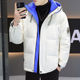 Woodpecker down Jacket Men's Winter 2025 New Casual Parka Hooded Patchwork Thickened Warm Coat