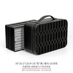 진짜 고가 가죽 다목적 여행 휴대용 멀티-일리 웰러 박스 이중 레이어 리버블 가능한 보석 박스 저장