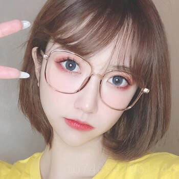 Genuine near-eye-proof radiation glasses for women korean trend anti-blue light fatigue version glasses frame internet celebrity large frame computer flat eyes