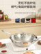 316 Food-Grade Stainless Steel Pot, Household Non-Stick Pot, Flat-Bottomed Wok for Induction Cooker and Gas Stove
