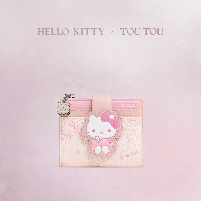 Toutouhellokitty Sanrio Kidsren's Wallet Girls' Card Holder Student Coin Purse Birthday Gift