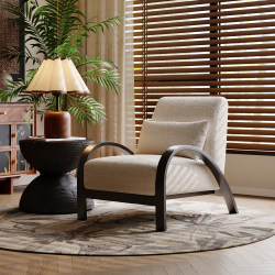 Vintage-Style Single Sofa Chair for Cafes, Designers, Hotels, Balconies, Living Rooms, Retro Leisure Homestays, and Lazy Chairs