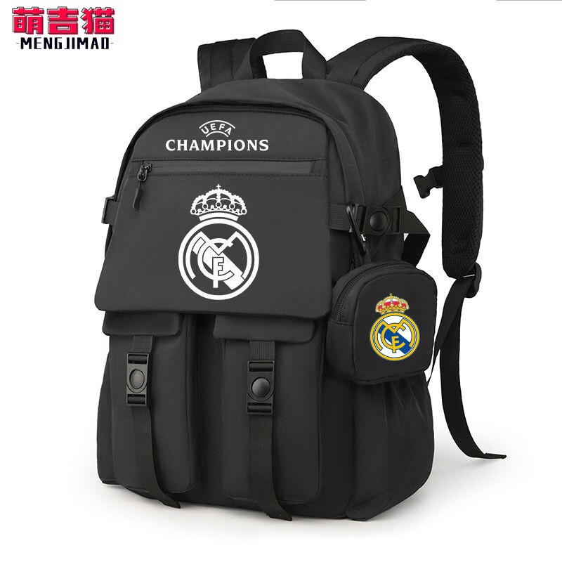 Futbol maktabi sumkasi Real Madrid Chelsi Manchester Siti Barselona Arsenal Yuventus o'rta maktab o'quvchisi o'rta maktab o'quvchisi ryukzagi