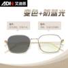 Genuine color-changing radiation-proof glasses for men, blue non-prescription flat light glasses, computer round-frame eye protection, anti-myopia for women