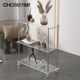Light luxury acrylic trolley living room sofa side table movable coffee table kitchen household storage floor-standing storage rack