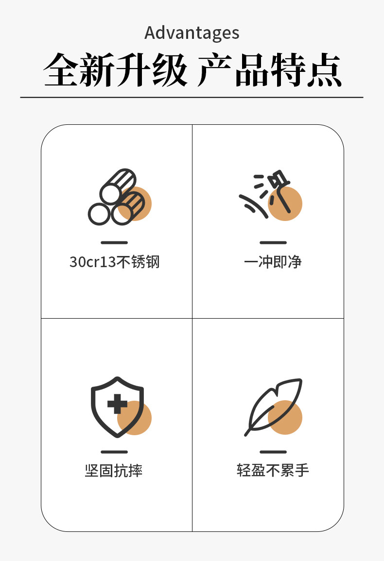 安享好物 安享B级削皮刀-十八子作不锈钢瓜果刨  