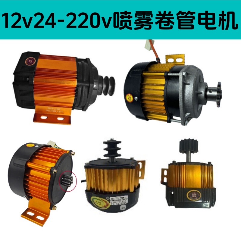 Electric Sprayer Dedicated Motor with Speed Reduction Spray, 12V/48V/60V/220V Retractable Tube Motor Controller Remote Control