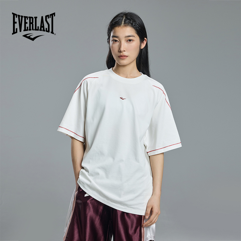 American Everlast Boxing Quick-Drying Cool-Feeling Loose Casual T-Shirt Antibacterial Sun Protection Breathable Sports Retro Short-Sleeved Shirt