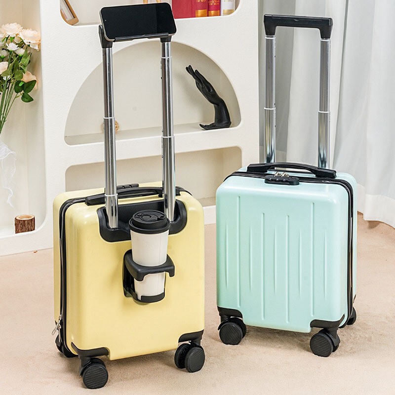 14inch Spring Airlines 20×30×40 Mini Carry-On Suitcase, Small Hand Luggage Trolley Case, No Checked-In Baggage Fee 13
