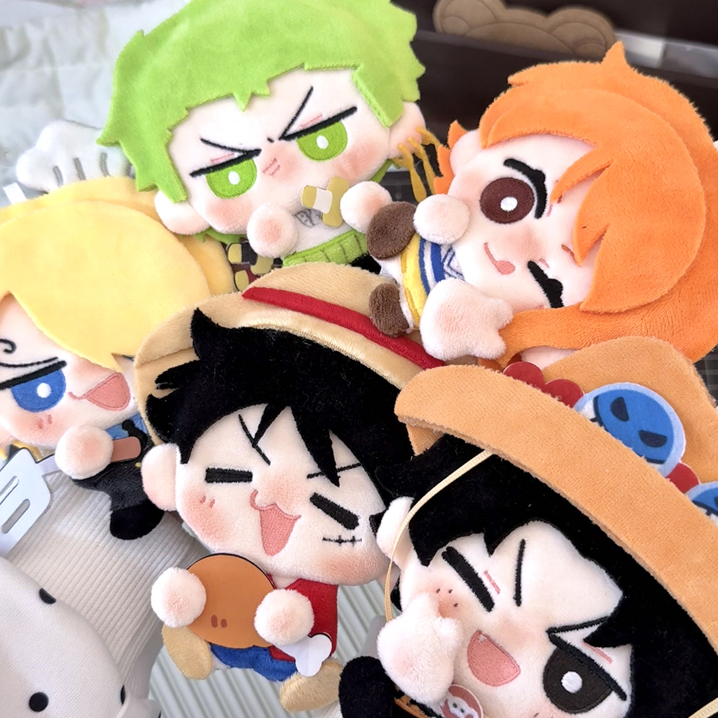 One Piece Doll, One Piece Bag Pendant, Luffy, Zoro, Ace, Sanji Plush Toy Series Merchandise