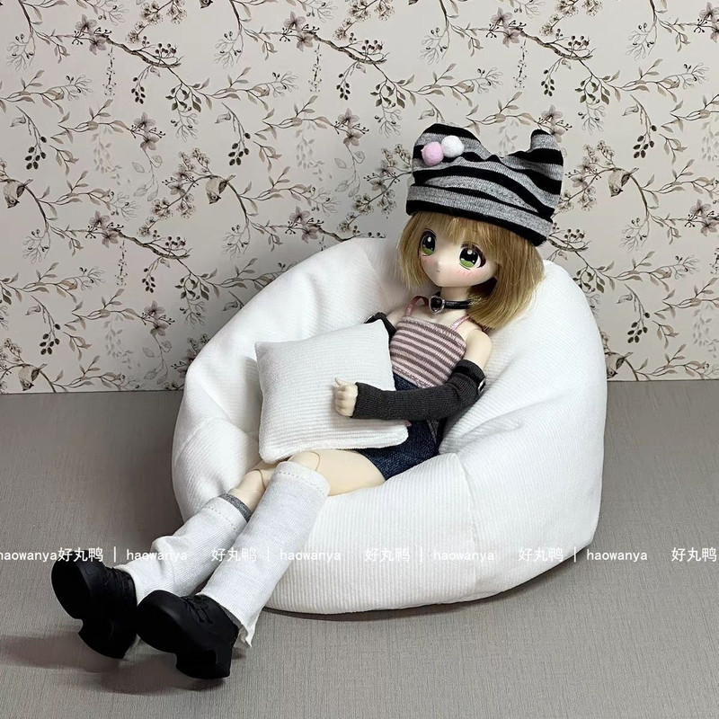 Eight-Piece Bjd Doll Bean Bag Sofa Set, Suitable for 20cm Dolls, Mini Lazy Sofa, Pillow, Scene Arrangement Eight-Piece Bjd Doll Bean Bag Sofa Set, Suitable for 20cm Dolls, Mini Lazy Sofa, Pillow, Scene Arrangement