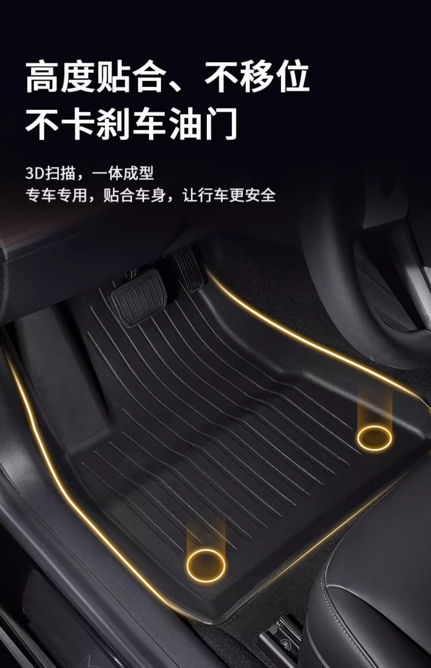 Suitable for Tesla's New Version Model/Y Floor Mats, Tpe Automotive Premium Full-Cover Interior Modification Accessories, New Accessories