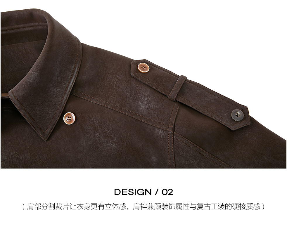 CHOR Black Double-Breasted Trench Coat