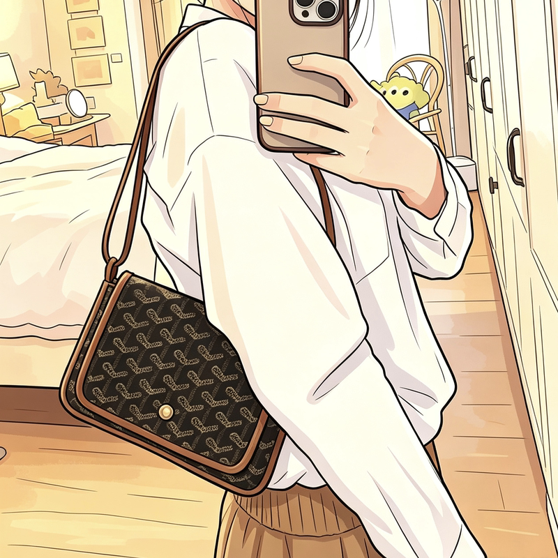 2026 New Style Three-Layer Envelope Bag, Fashionable Shoulder Crossbody Small Bag, Wallet, Mobile Phone Bag, Same Style for Men and Women