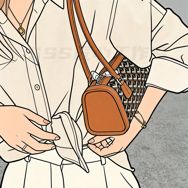 【Sss】2026 New Vintage Baguette Bag Long Handle Retro Fashion Single Shoulder Underarm Bag Bowling Bag for Women