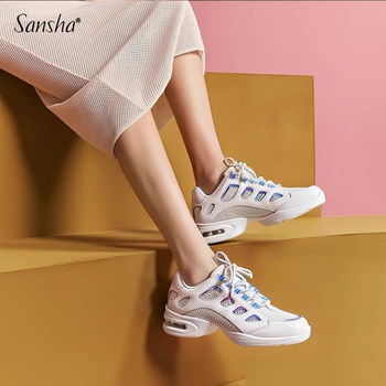 Sansha Modern Dance Shoes, Colorful and Fashionable Modern Jazz Breathable Soft-Soled Square Dance Shoes