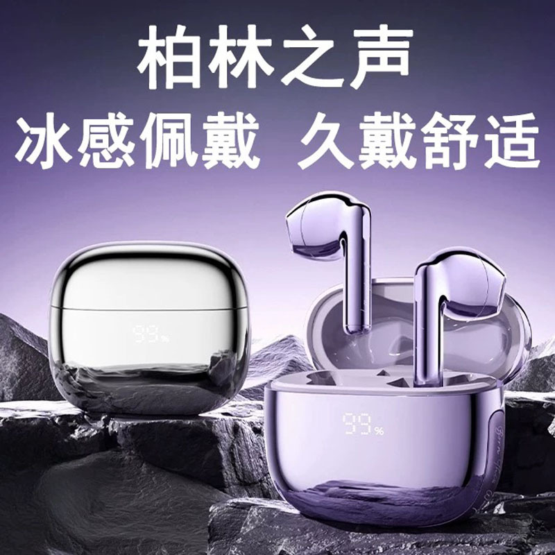 Berlin Voice's New True Wireless Bluetooth Headphones Are Comfortable to Wear, Semi-In-Ear, with Long Battery Life, Suitable for Sports and Gaming, for Women