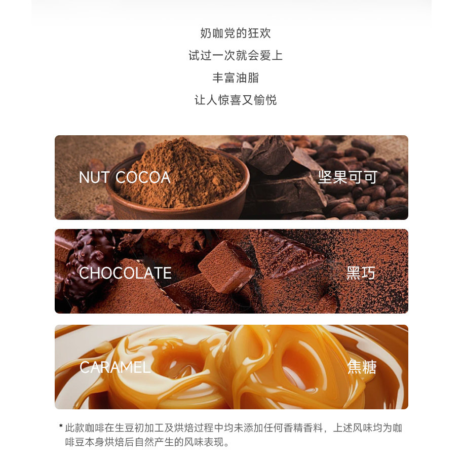 Jiccsi Butter Dark Chocolate Flavor Specialty Coffee Beans Caramel Cocoa Nut Flavor