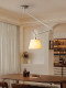 Vintage Style Movable Study and Dining Room Parchment Paper Pendant Light Bauhaus Tolomeo Swing Arm Designer Lighting