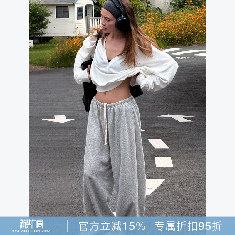 Rher Studio Loose and Versatile Sports Casual Pants, Breathable and Comfortable, 2026 Autumn Style Jogger Lantern Pants for Women