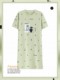 Cat-Themed Nightgown for Women, Summer Pure Cotton Pajamas, Thin Style, Can Be Worn Outside, Loose Fit, Plus Size, Mid-Length Dress, Loungewear