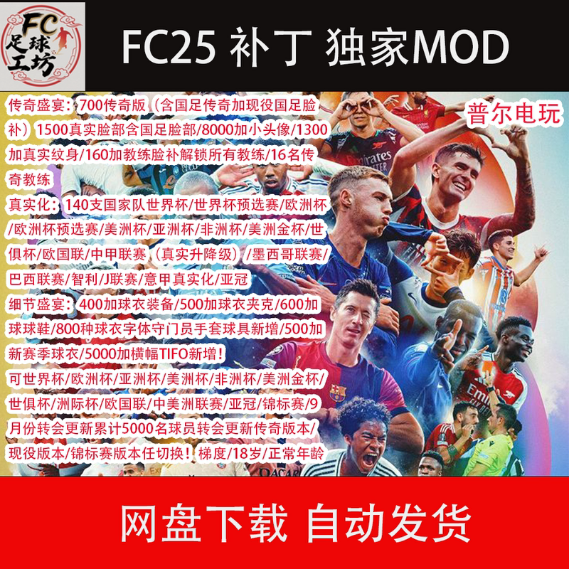 Fc25 Patch Realistic Chinese Super League Intercontinental Cup National Team World Cup Legends Current Players Major Update