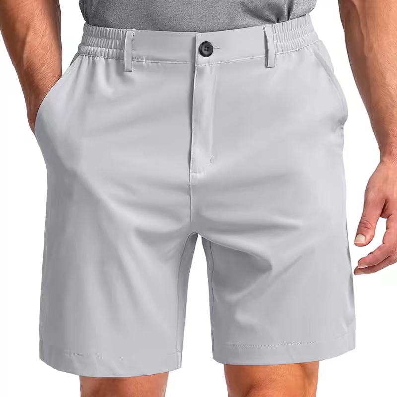 Men's Golf Shorts Ice Silk Quick-Drying Stretch Men's Pants Summer Golf Men's Clothing Elastic Waist Pants Men