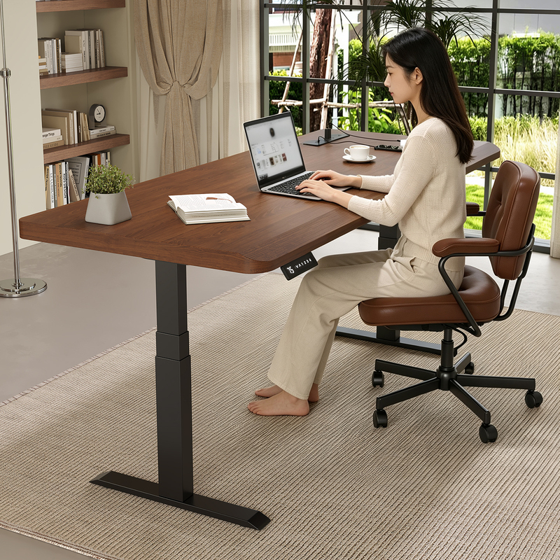 Solid Wood Electric Smart Adjustable Computer Desk Bedroom Study Table Home Gaming E-Sports Table Workbench Office Desk