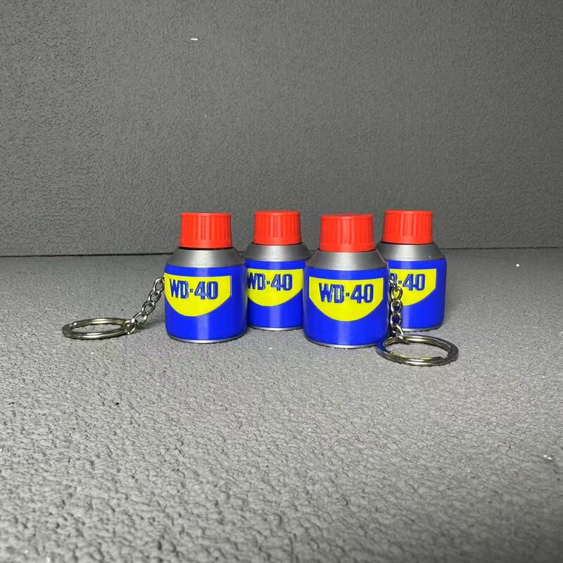 'Stem 3D' Men's Perfume 3D Printed Keychain Pendant Wd-40 Press to Decompress Keychain