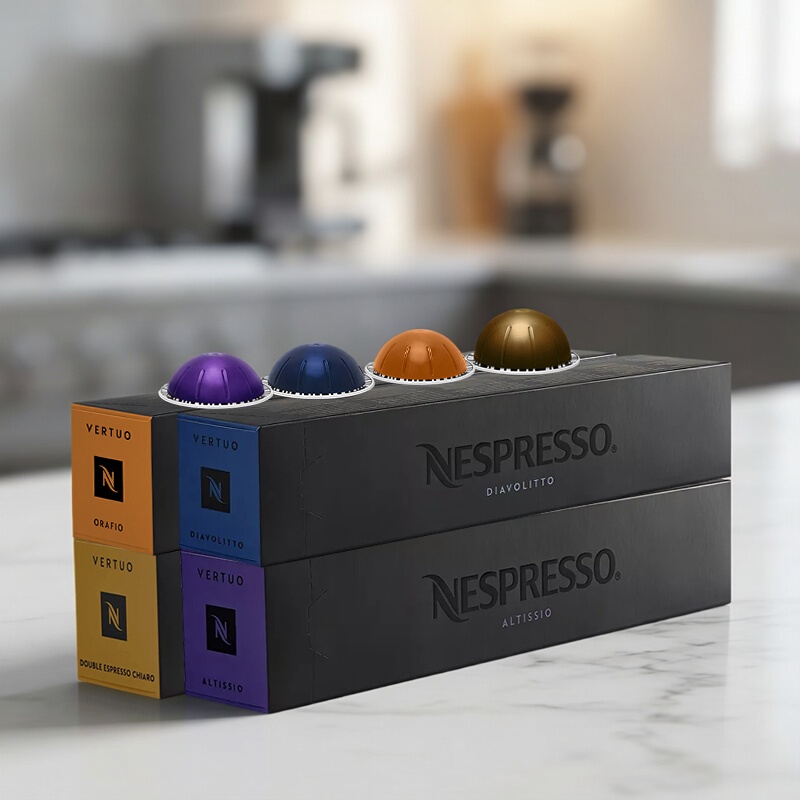 Nestlé Nespresso Capsule Coffee Vertuo Italian Extraction Double Espresso Altissio Oraffe
