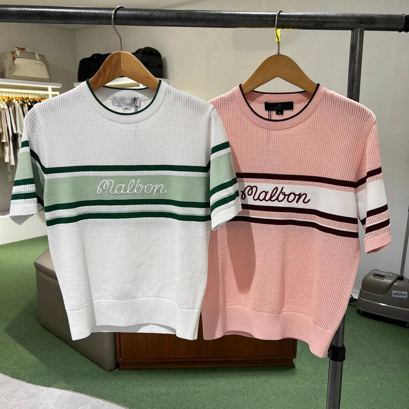 Women's Golf Wear Cool Knit Top 2026 Summer Comfortable Versatile Logo Golf Sports Short-Sleeve Shirt Women's Golf Wear Cool Knit Top 2026 Summer Comfortable Versatile Logo Golf Sports Short-Sleeve Shirt
