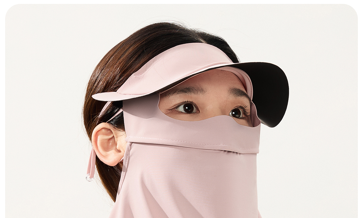 361 Sunscreen mask female summer sunshade ultraviolet-proof Neck protection Neck cover Eye protection Riding drive a car Ice silk Mask