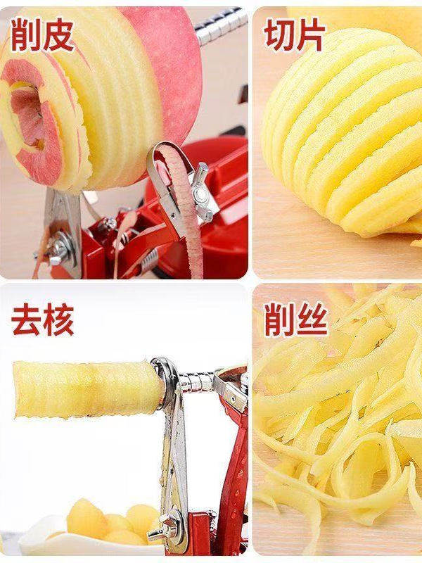 Apple Peeling Tool for Home Use, Hand-Cranked Apple Peeler, Multifunctional Peeler, Three-In-One Automatic Fruit Slicer