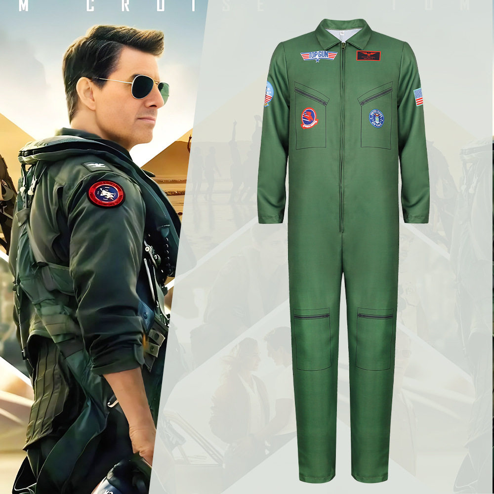 🔥【舞台梦想】军绿壮志凌云飞行服，成人儿童cosplay演出服🎉-羽绒衣-淘宝好物网