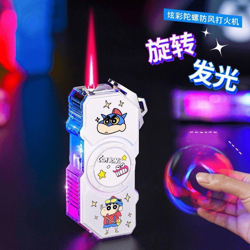 Creative Fidget Spinner Lighter, Cool Marquee Light, Personalized, High-Value, Inflatable, Windproof, High-End Gift for Boyfriend Creative Fidget Spinner Lighter, Cool Marquee Light, Personalized, High-Value, Inflatable, Windproof, High-End Gift for Boyfriend