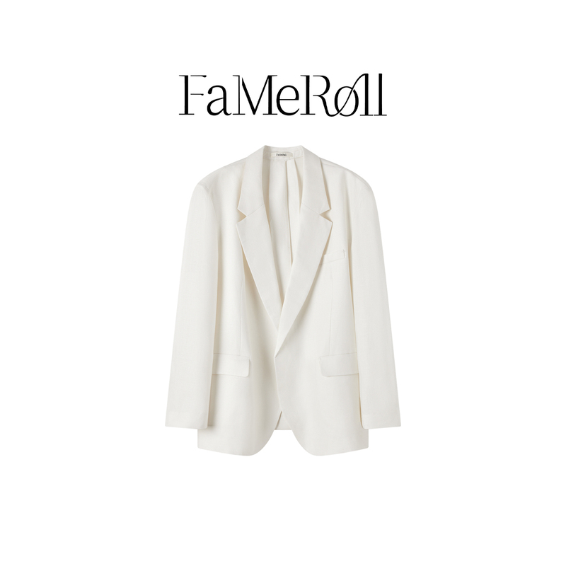 Fameroll/Fameroll Minimalist Lyocell Blazer New Spring Outfit