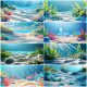 Fish Tank Background Sticker 3D Stereo High-Definition Image 5D Aquarium Ocean Seaweed Landscape Decoration Painting Adhesive Wallpaper Sticker