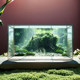 New Fish Tank Background Sticker 3D Stereo High-Definition Image 5D Aquarium Blue Water Scenery Decoration Sticker Self-Adhesive