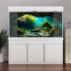 Fish Tank Background Sticker 3D High-Definition Image 5D Aquarium Aquatic Plants Cave Landscape Decoration Painting Adhesive Wallpaper Sticker