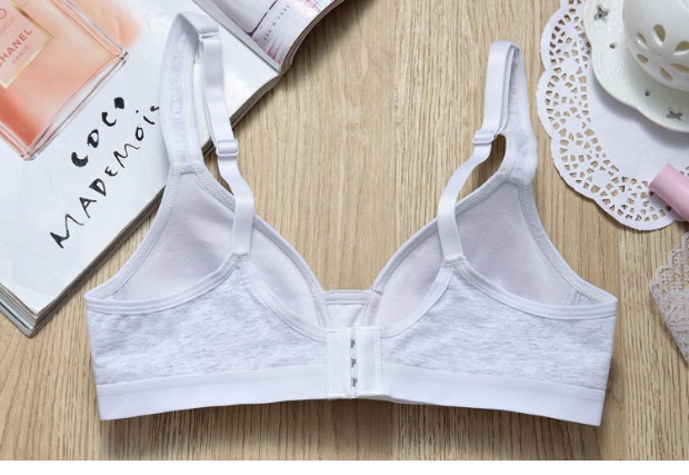 Nữ sinh trung học áo ngực không có vành cotton mỏng mùa hè mỏng phần Nhật Bản thoáng khí học sinh cotton đồ lót nữ áo lót nâng đẩy
