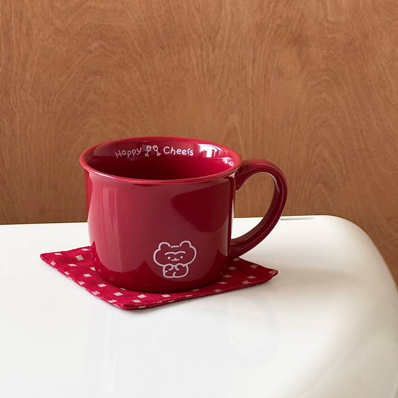 Drimomo Original Bear Mug Christmas and New Year Gift Coffee Cup Red ins Style Ceramic Cup 290ml Drimomo Original Bear Mug Christmas and New Year Gift Coffee Cup Red ins Style Ceramic Cup 290ml