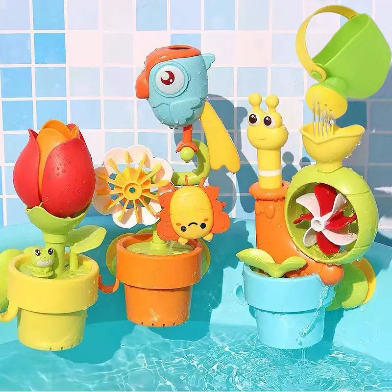 Детская игрушка-подсолнух для игры в воде, игрушка для младенца, улитки для ванной, набор, 6 месяцев, антистресс