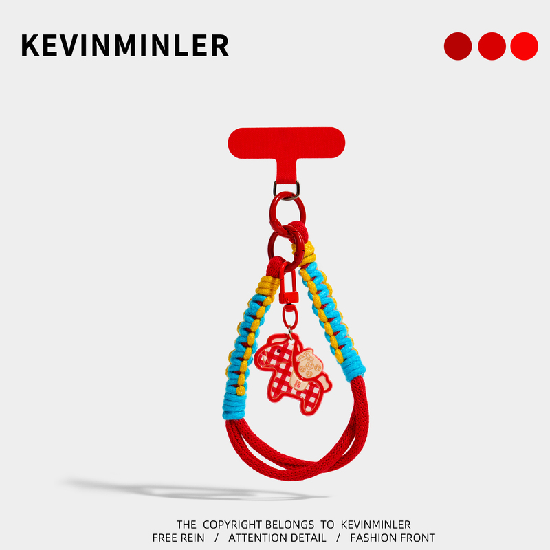 Kevinminler Original 2026 Year of the Horse Mobile Phone Lanyard Wristband Bag Pendant Keychain Birthday Gift Kevinminler Original 2026 Year of the Horse Mobile Phone Lanyard Wristband Bag Pendant Keychain Birthday Gift
